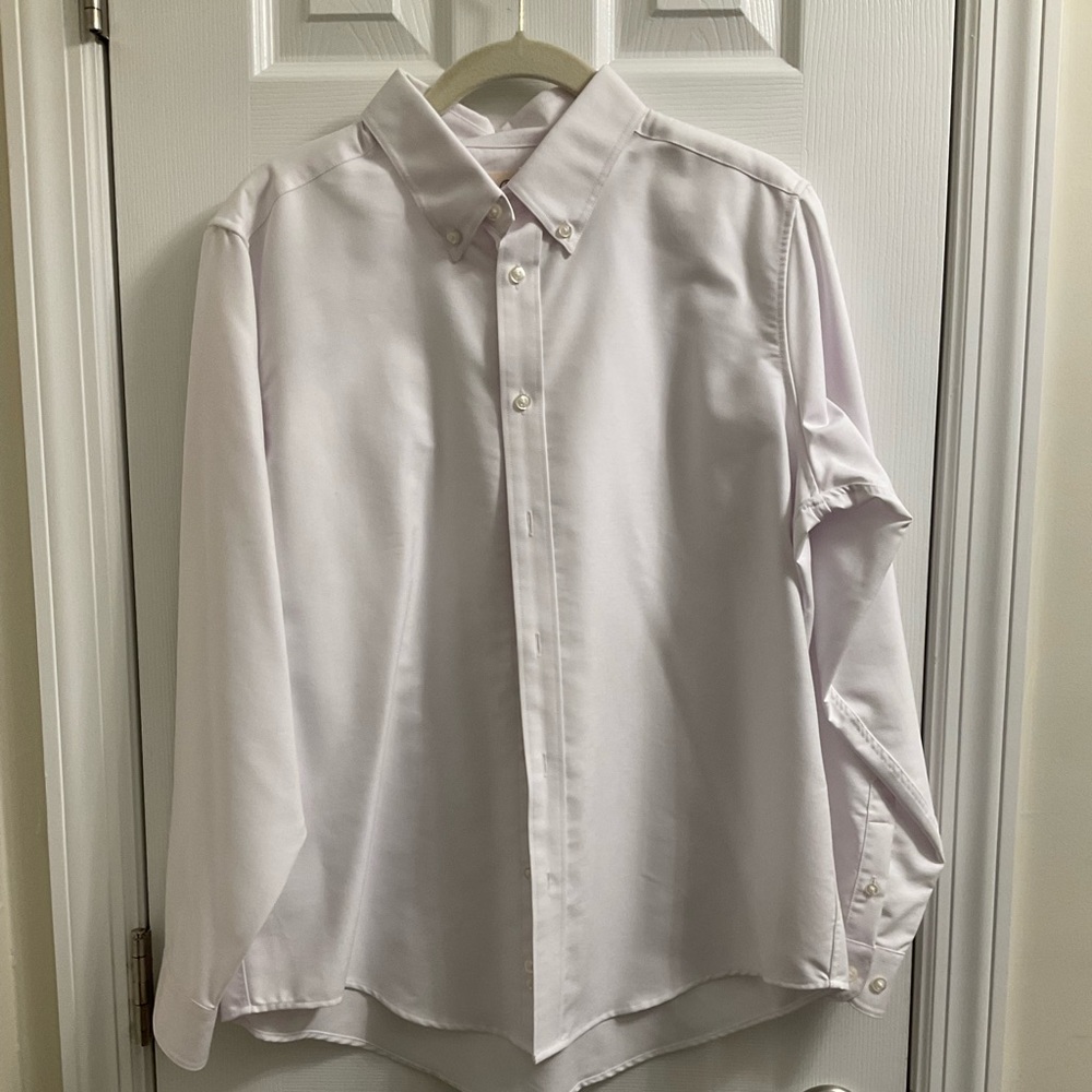 Lands End boys long sleeve button down shirt